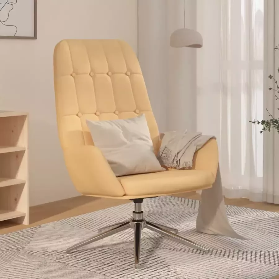 ForYou Prolenta Premium Relaxstoel kunstsuède crèmekleurig- Fauteuil Fauteuils met armleuning Hoes stretch Relax Design