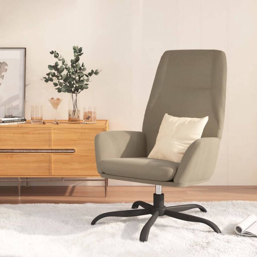 ForYou Prolenta Premium Relaxstoel kunstsuède lichtgrijs- Fauteuil Fauteuils met armleuning Hoes stretch Relax Design