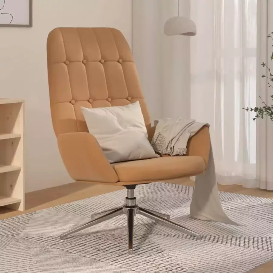 ForYou Prolenta Premium Relaxstoel kunstsuède taupe- Fauteuil Fauteuils met armleuning Hoes stretch Relax Design