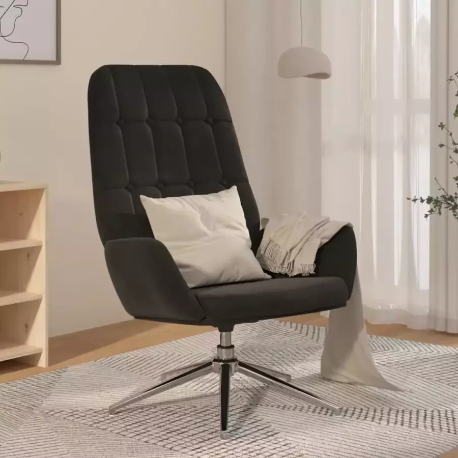 ForYou Prolenta Premium Relaxstoel kunstsuède zwart- Fauteuil Fauteuils met armleuning Hoes stretch Relax Design
