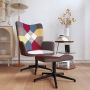 ForYou Prolenta Premium Relaxstoel met voetenbank patchwork stof- Fauteuil Fauteuils met armleuning Hoes stretch Relax Design - Thumbnail 1