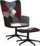 ForYou Prolenta Premium Relaxstoel met voetenbank patchwork stof- Fauteuil Fauteuils met armleuning Hoes stretch Relax Design - Thumbnail 2