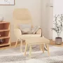 ForYou Prolenta Premium Relaxstoel met voetenbank stof crèmekleurig- Fauteuil Fauteuils met armleuning Hoes stretch Relax Design - Thumbnail 2