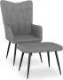 ForYou Prolenta Premium Relaxstoel met voetenbank stof donkergrijs- Fauteuil Fauteuils met armleuning Hoes stretch Relax Design - Thumbnail 2