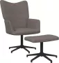 ForYou Prolenta Premium Relaxstoel met voetenbank stof taupe- Fauteuil Fauteuils met armleuning Hoes stretch Relax Design - Thumbnail 2