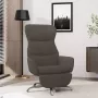ForYou Prolenta Premium Relaxstoel met voetensteun microvezelstof donkergrijs- Fauteuil Fauteuils met armleuning Hoes stretch Relax Design - Thumbnail 1