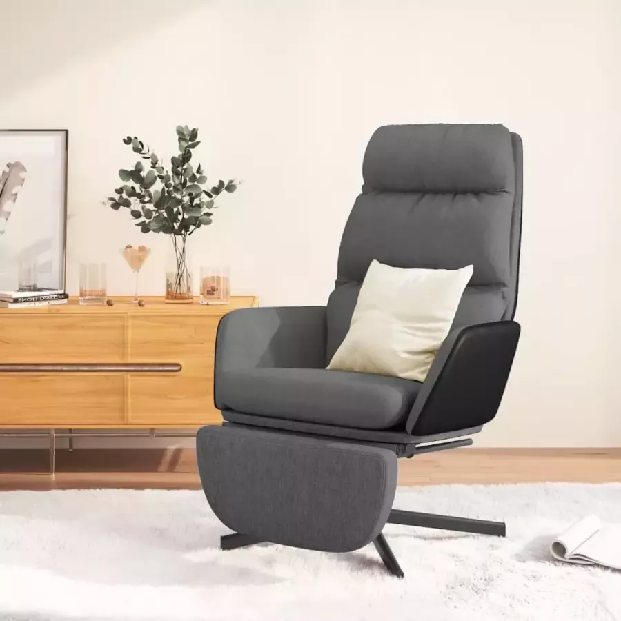 ForYou Prolenta Premium Relaxstoel met voetensteun stof lichtgrijs- Fauteuil Fauteuils met armleuning Hoes stretch Relax Design