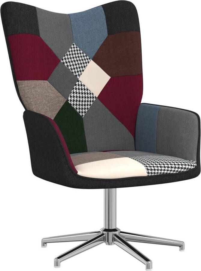 ForYou Prolenta Premium Relaxstoel patchwork stof- Fauteuil Fauteuils met armleuning Hoes stretch Relax Design