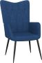 ForYou Prolenta Premium Relaxstoel stof blauw- Fauteuil Fauteuils met armleuning Hoes stretch Relax Design - Thumbnail 2
