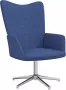 ForYou Prolenta Premium Relaxstoel stof blauw- Fauteuil Fauteuils met armleuning Hoes stretch Relax Design - Thumbnail 3