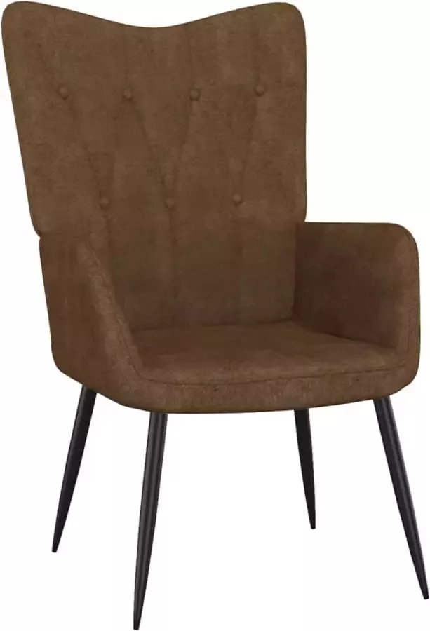 ForYou Prolenta Premium Relaxstoel stof bruin- Fauteuil Fauteuils met armleuning Hoes stretch Relax Design