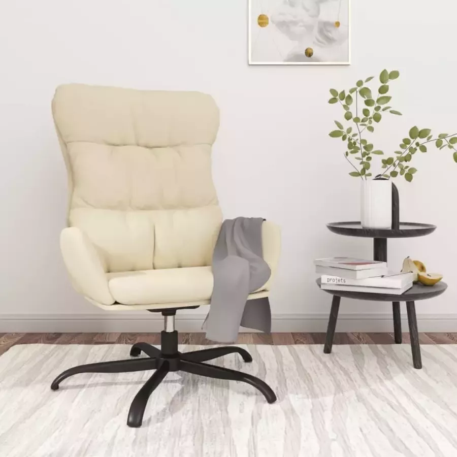 ForYou Prolenta Premium Relaxstoel stof crèmekleurig- Fauteuil Fauteuils met armleuning Hoes stretch Relax Design