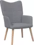 ForYou Prolenta Premium Relaxstoel stof lichtgrijs- Fauteuil Fauteuils met armleuning Hoes stretch Relax Design - Thumbnail 2