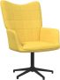 ForYou Prolenta Premium Relaxstoel stof mosterdgeel- Fauteuil Fauteuils met armleuning Hoes stretch Relax Design - Thumbnail 1
