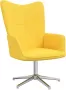 ForYou Prolenta Premium Relaxstoel stof mosterdgeel- Fauteuil Fauteuils met armleuning Hoes stretch Relax Design - Thumbnail 2