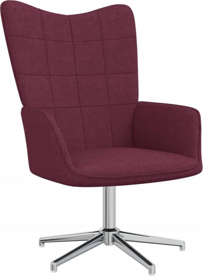 ForYou Prolenta Premium Relaxstoel stof paars- Fauteuil Fauteuils met armleuning Hoes stretch Relax Design