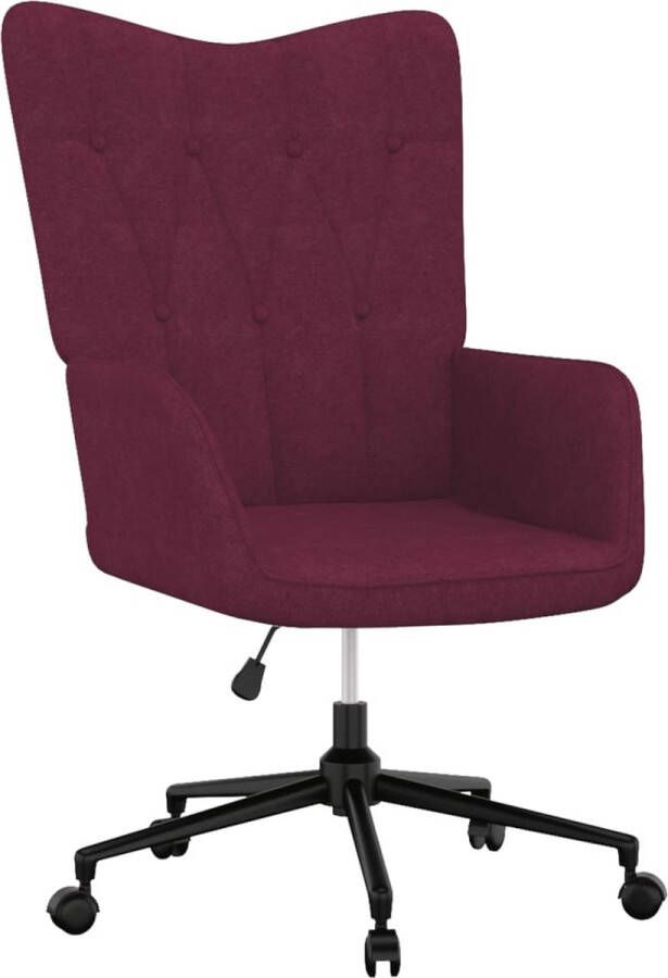 ForYou Prolenta Premium Relaxstoel stof paars- Fauteuil Fauteuils met armleuning Hoes stretch Relax Design
