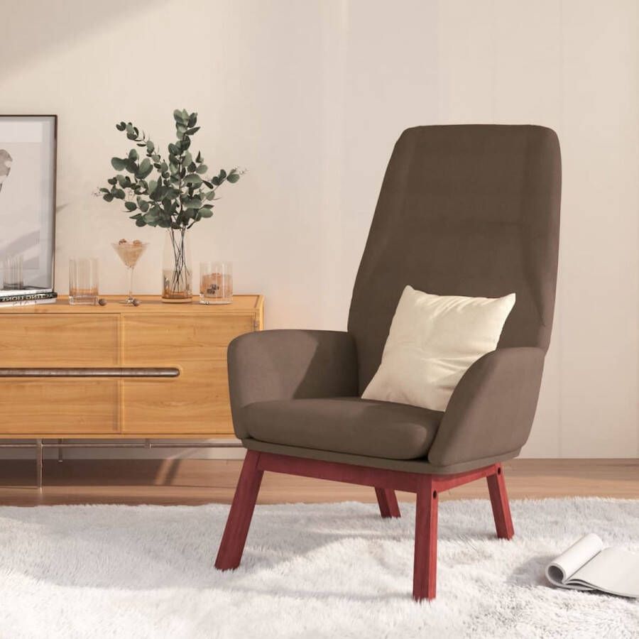 ForYou Prolenta Premium Relaxstoel stof taupe- Fauteuil Fauteuils met armleuning Hoes stretch Relax Design