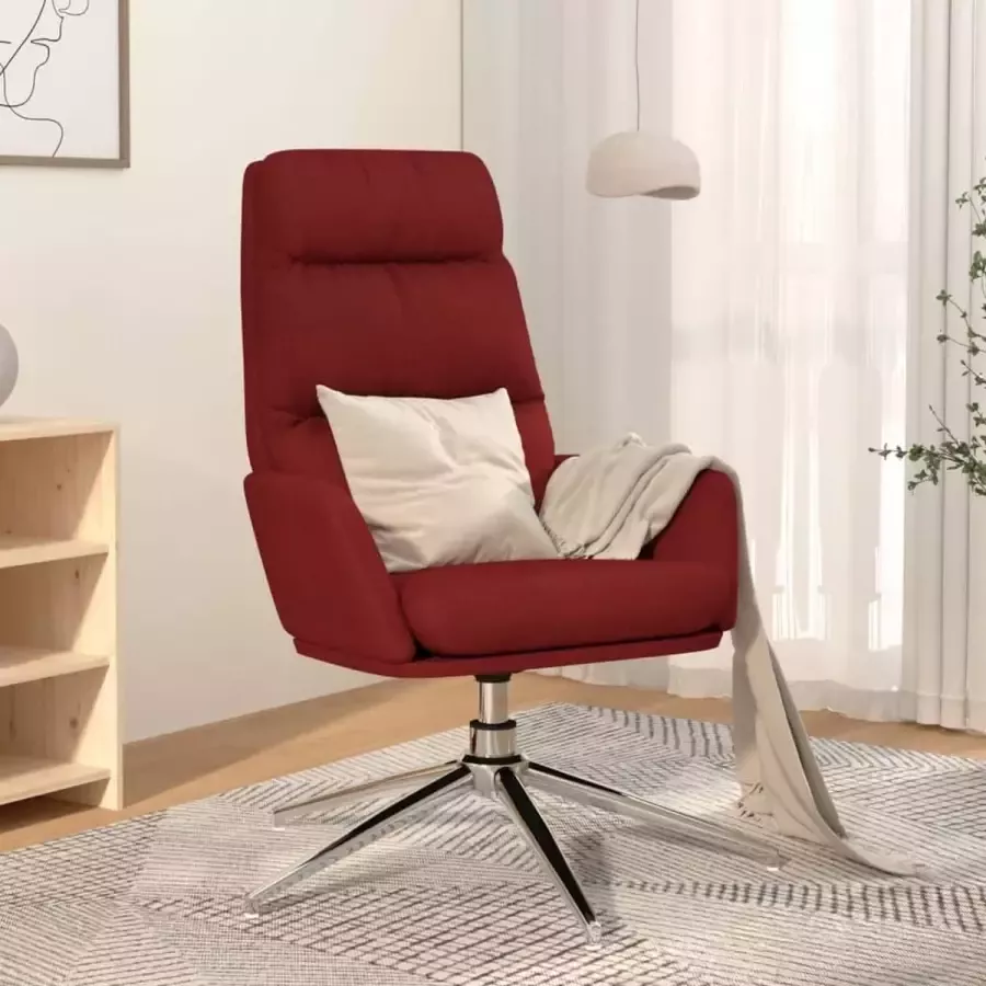 ForYou Prolenta Premium Relaxstoel stof wijnrood- Fauteuil Fauteuils met armleuning Hoes stretch Relax Design