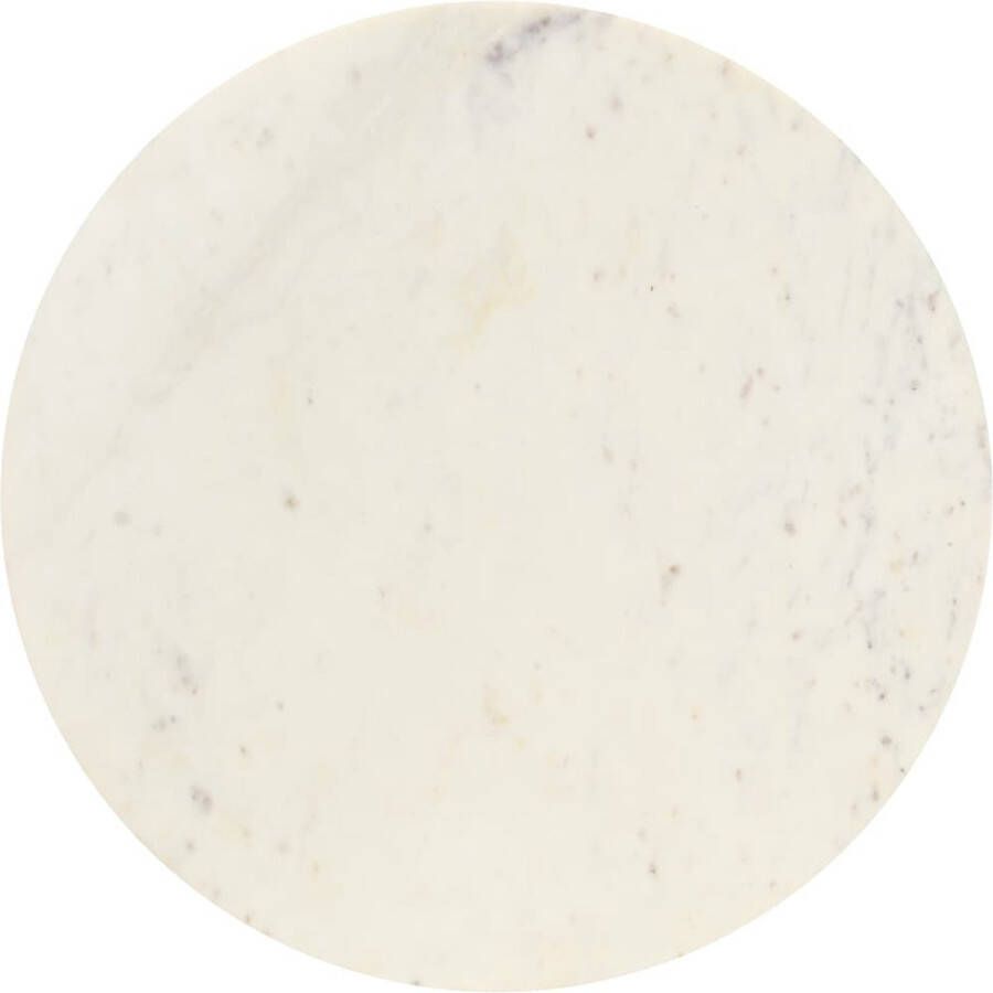 ForYou Prolenta Premium Salontafel 60x60x35 cm echt steen met marmeren textuur wit