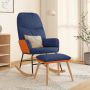 ForYou Prolenta Premium Schommelstoel met voetenbank stof blauw - Thumbnail 2
