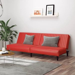 ForYou Prolenta Premium Slaapbank 2-zits kunstleer rood