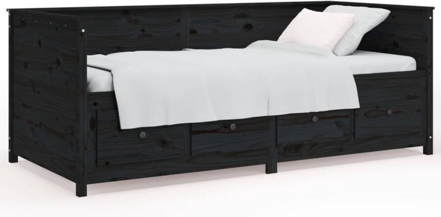ForYou Prolenta Premium Slaapbank 90x190 cm massief grenenhout zwart