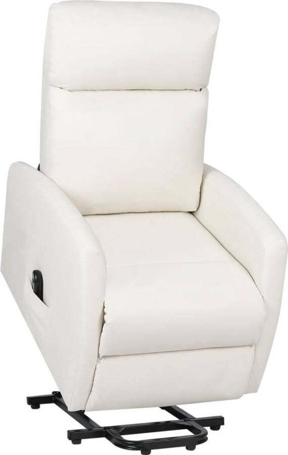 ForYou Prolenta Premium Sta-op-stoel verstelbaar kunstleer crèmekleurig