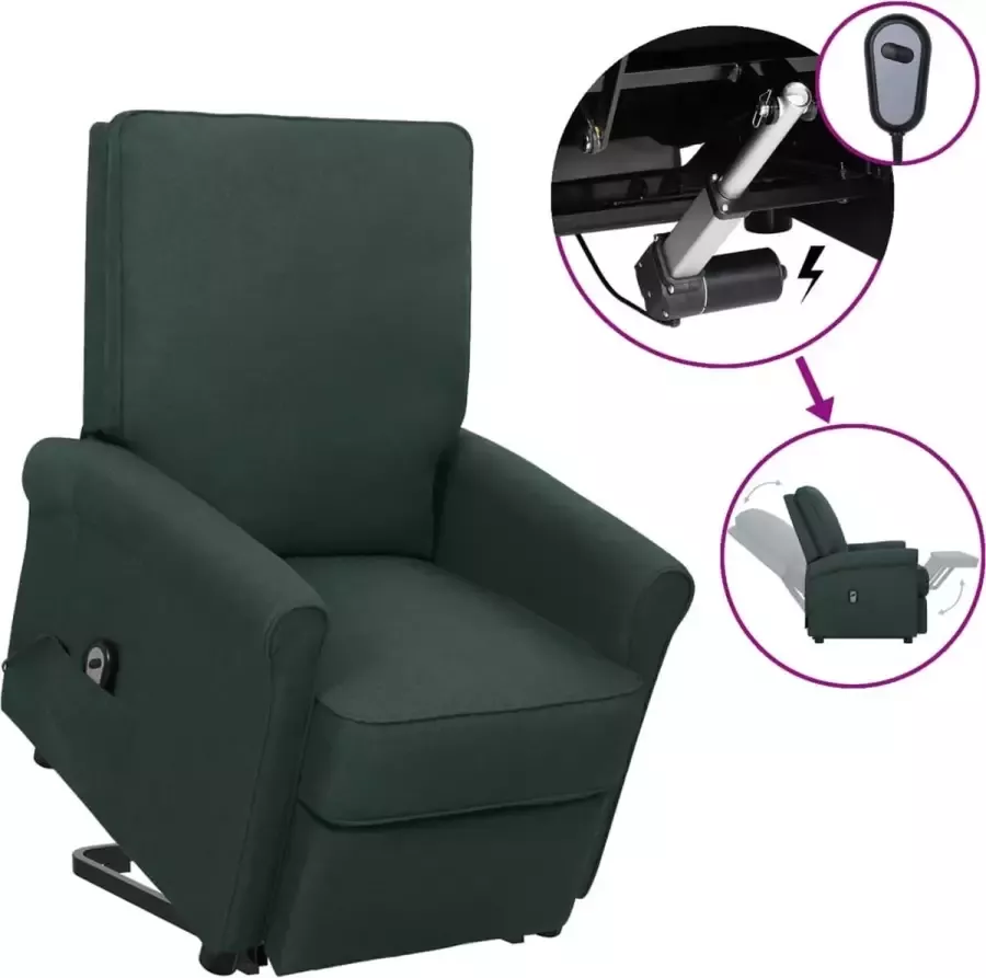 ForYou Prolenta Premium Sta-op-stoel verstelbaar stof donkergroen