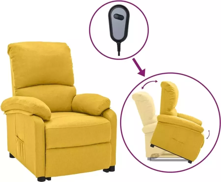 ForYou Prolenta Premium Sta-op-stoel verstelbaar stof geel