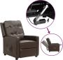 ForYou Prolenta Premium Sta-opstoel verstelbaar glanzend kunstleer bruin - Thumbnail 2