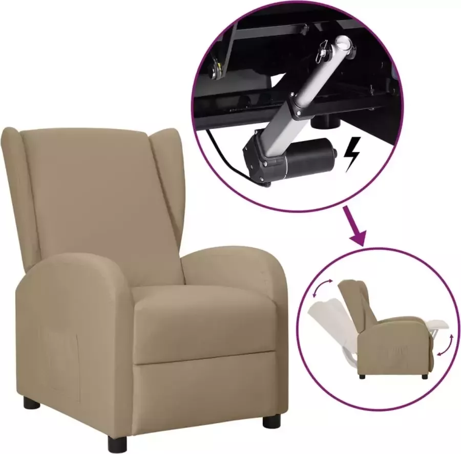 ForYou Prolenta Premium Sta-opstoel verstelbaar kunstleer cappuccinokleurig