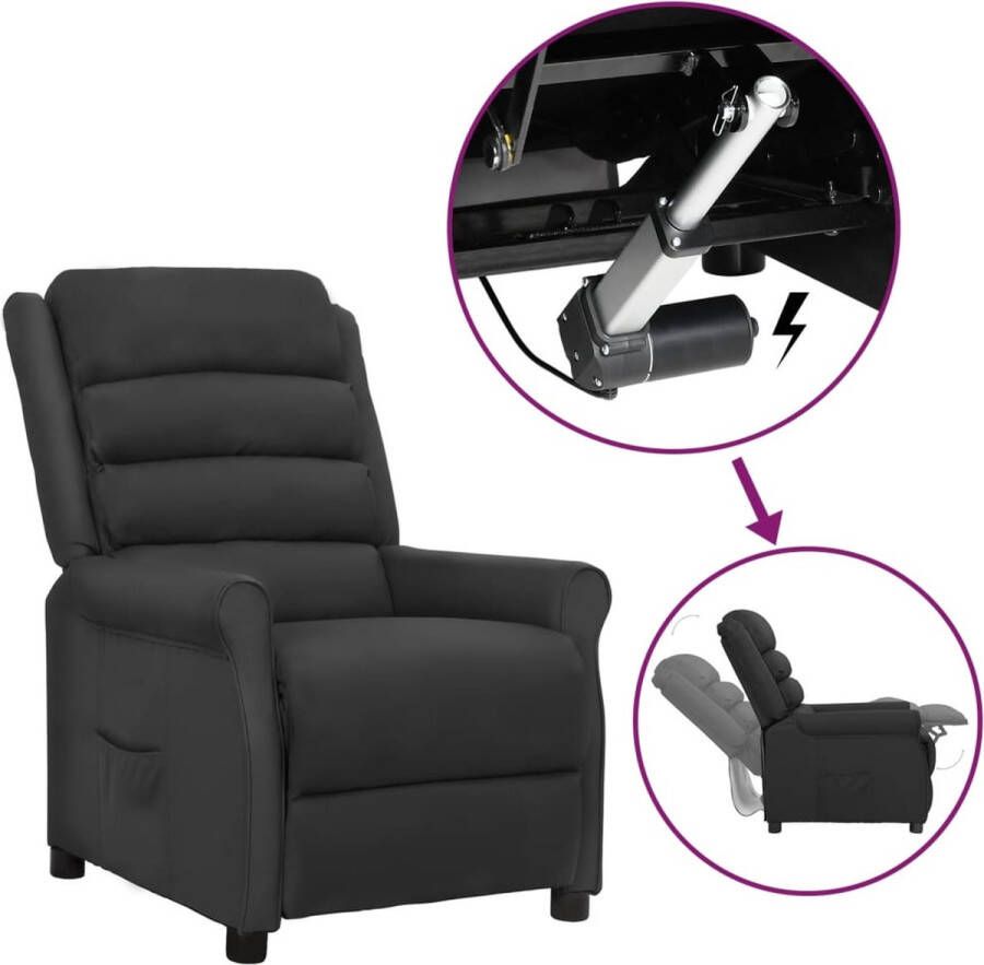 ForYou Prolenta Premium Sta-opstoel verstelbaar kunstleer zwart