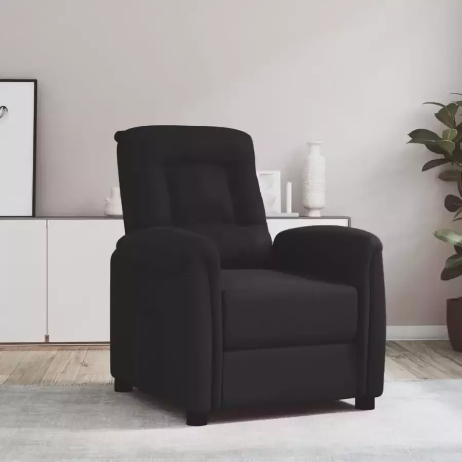 ForYou Prolenta Premium Sta-opstoel verstelbaar microvezelstof zwart