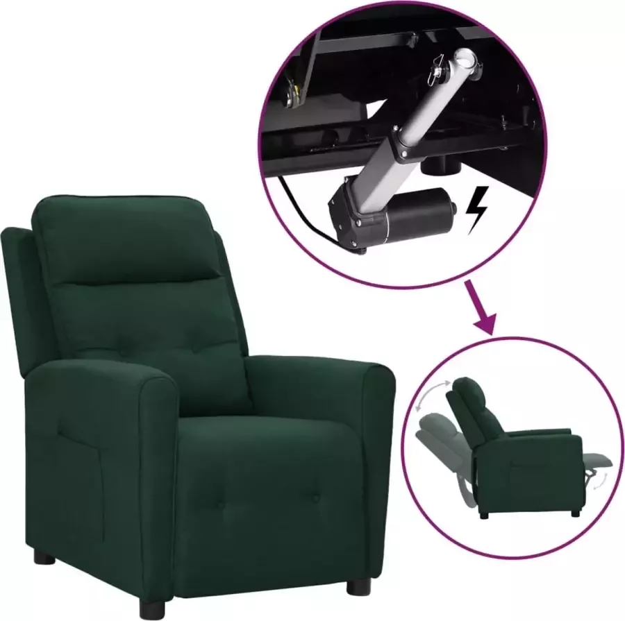 ForYou Prolenta Premium Sta-opstoel verstelbaar stof donkergroen