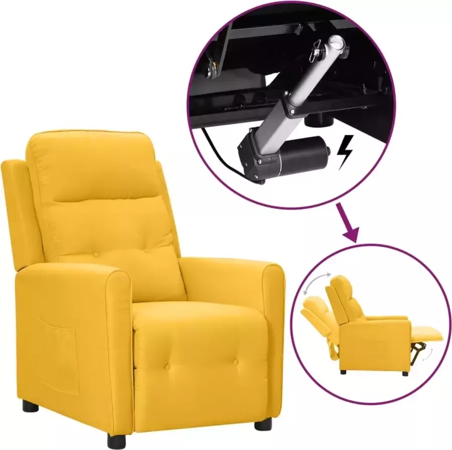ForYou Prolenta Premium Sta-opstoel verstelbaar stof geel