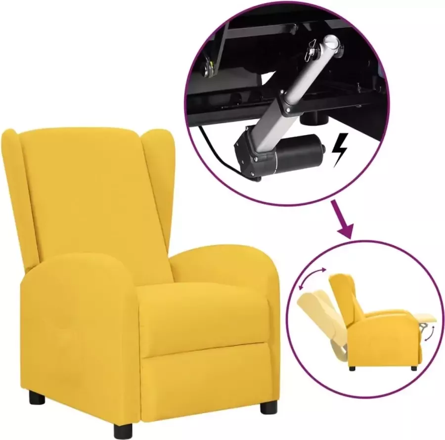 ForYou Prolenta Premium Sta-opstoel verstelbaar stof geel