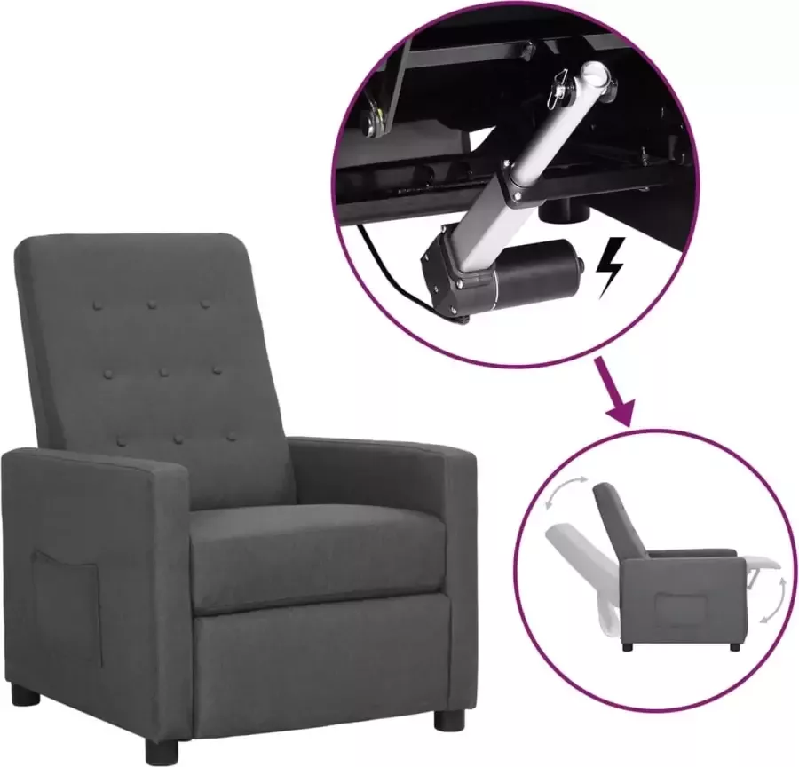 ForYou Prolenta Premium Sta-opstoel verstelbaar stof lichtgrijs