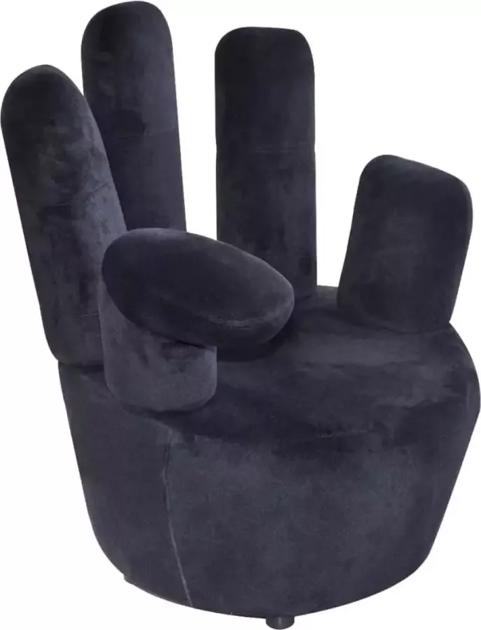ForYou Prolenta Premium Stoel handvormig fluweel zwart