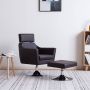 ForYou Prolenta Premium Televisiefauteuil kunstleer bruin- Fauteuil Fauteuils met armleuning Hoes stretch Relax Design - Thumbnail 1