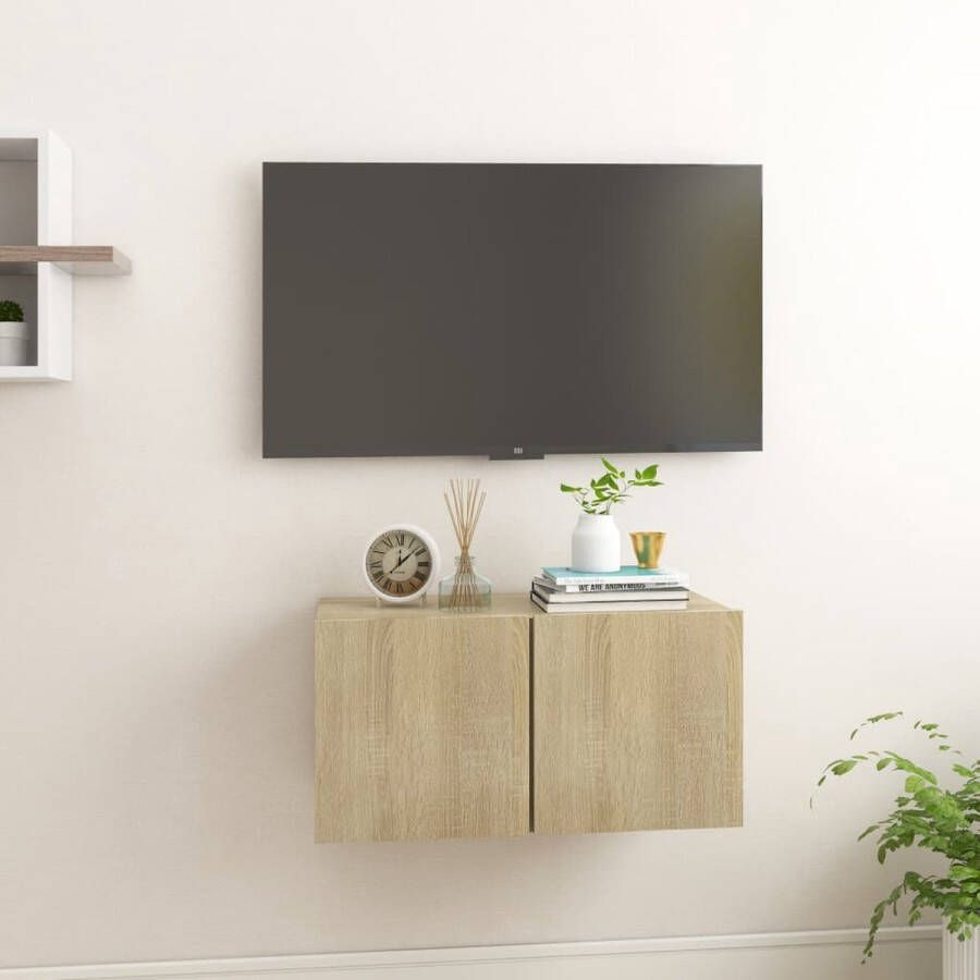 ForYou Prolenta Premium Tv-hangmeubel 60x30x30 cm sonoma eikenkleurig