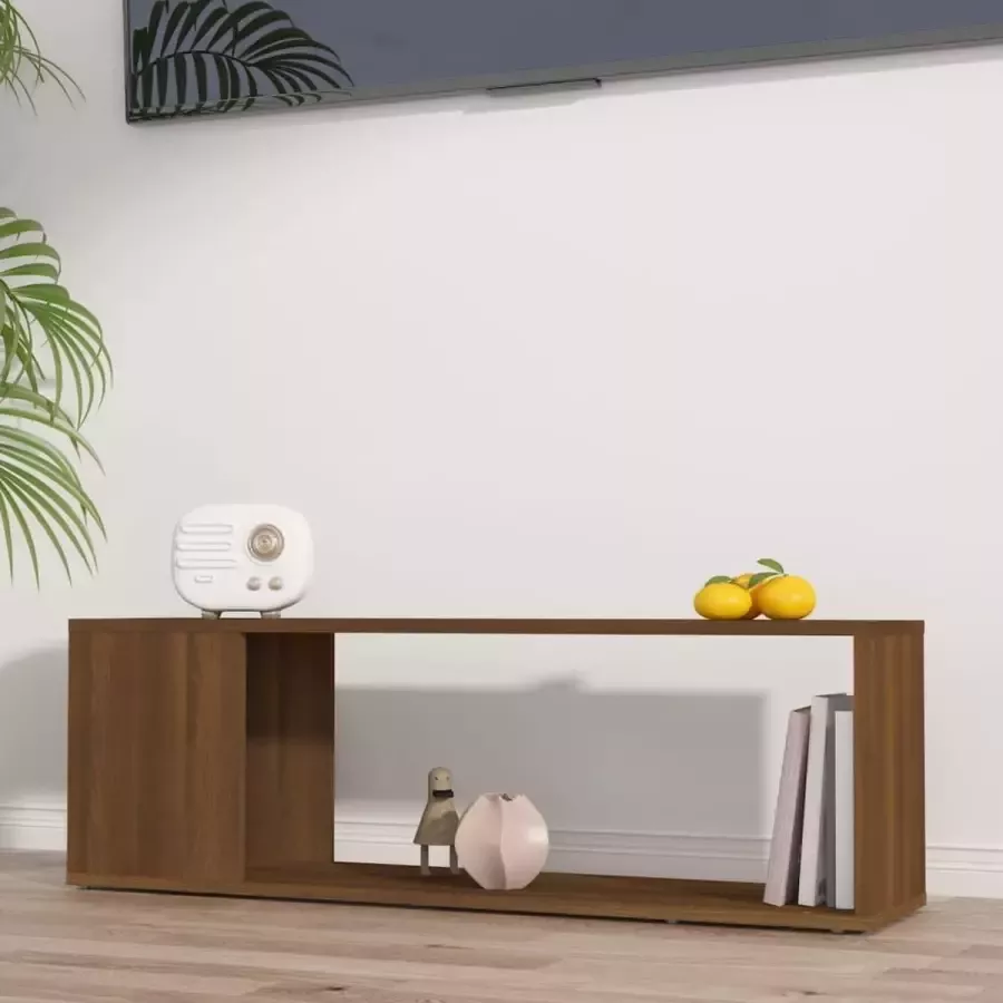 ForYou Prolenta Premium Tv-meubel 100x24x32 cm bewerkt hout bruineikenkleurig