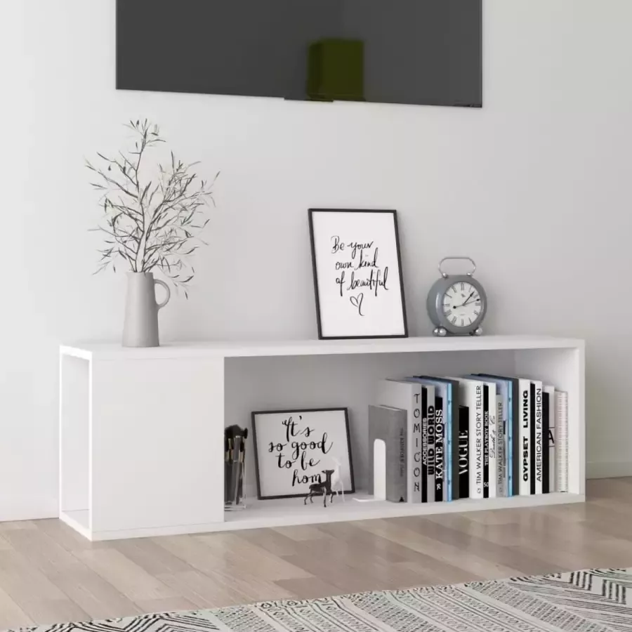 ForYou Prolenta Premium Tv-meubel 100x24x32 cm bewerkt hout wit