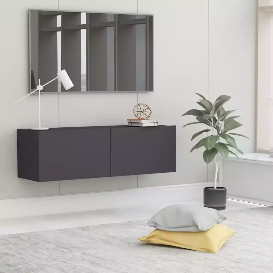 ForYou Prolenta Premium Tv-meubel 100x30x30 cm bewerkt hout grijs