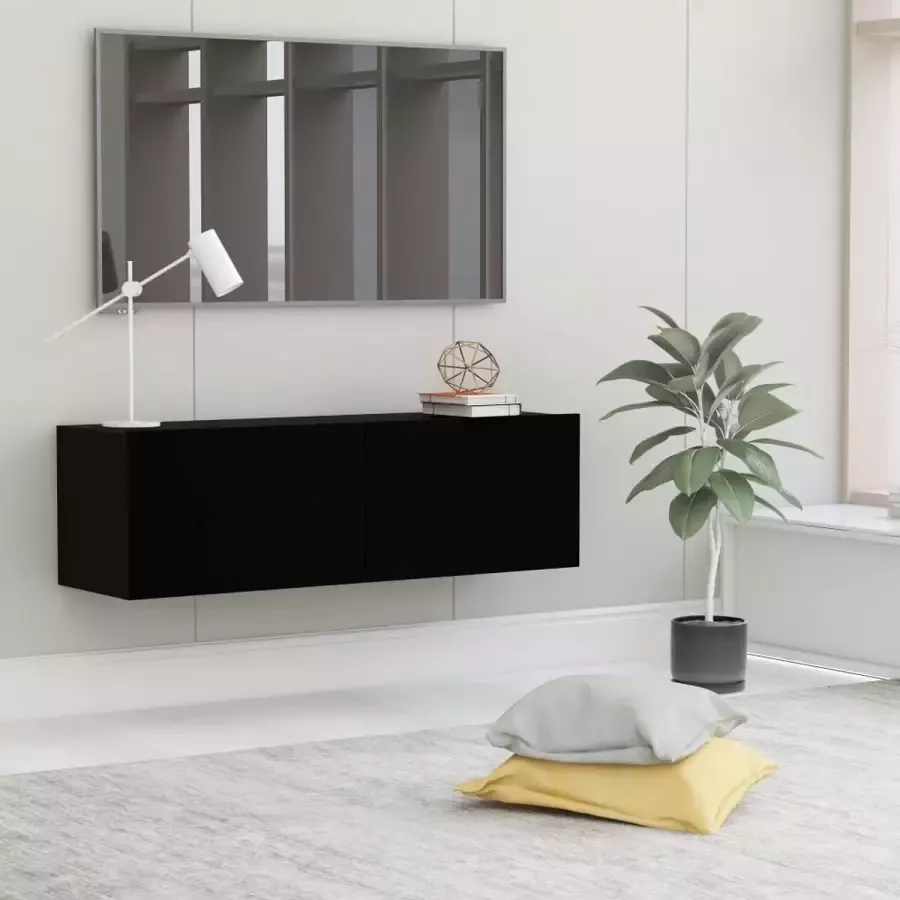 ForYou Prolenta Premium Tv-meubel 100x30x30 cm bewerkt hout zwart