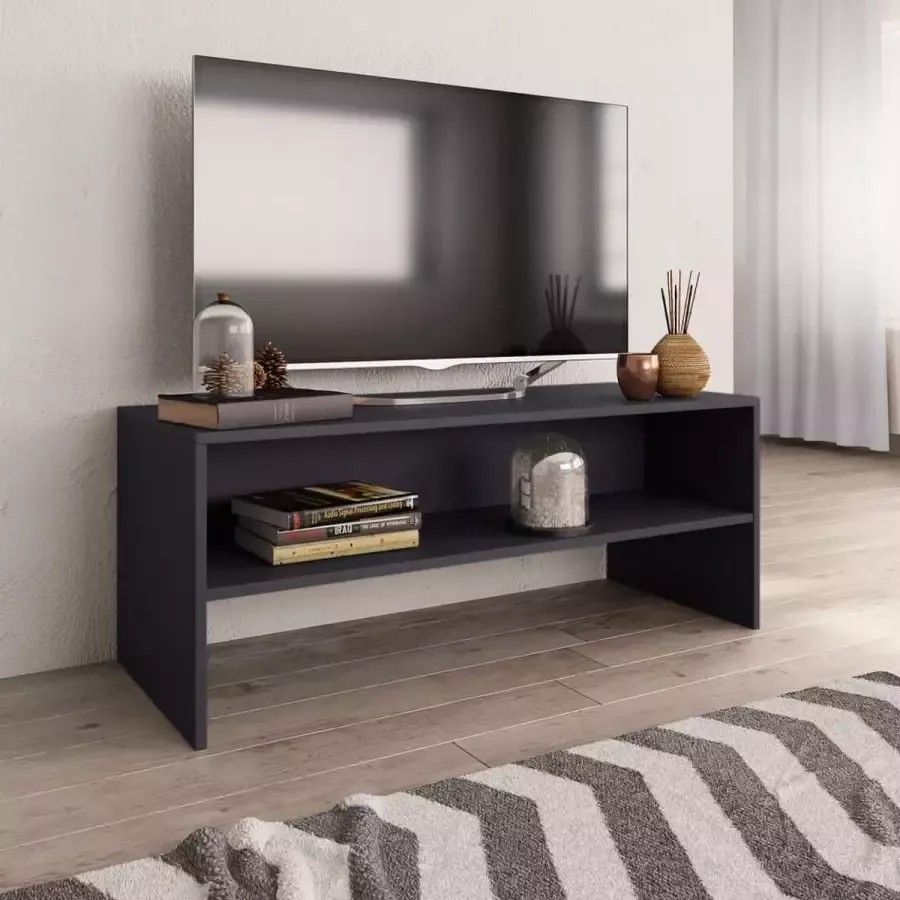 ForYou Prolenta Premium Tv-meubel 100x40x40 cm bewerkt hout grijs