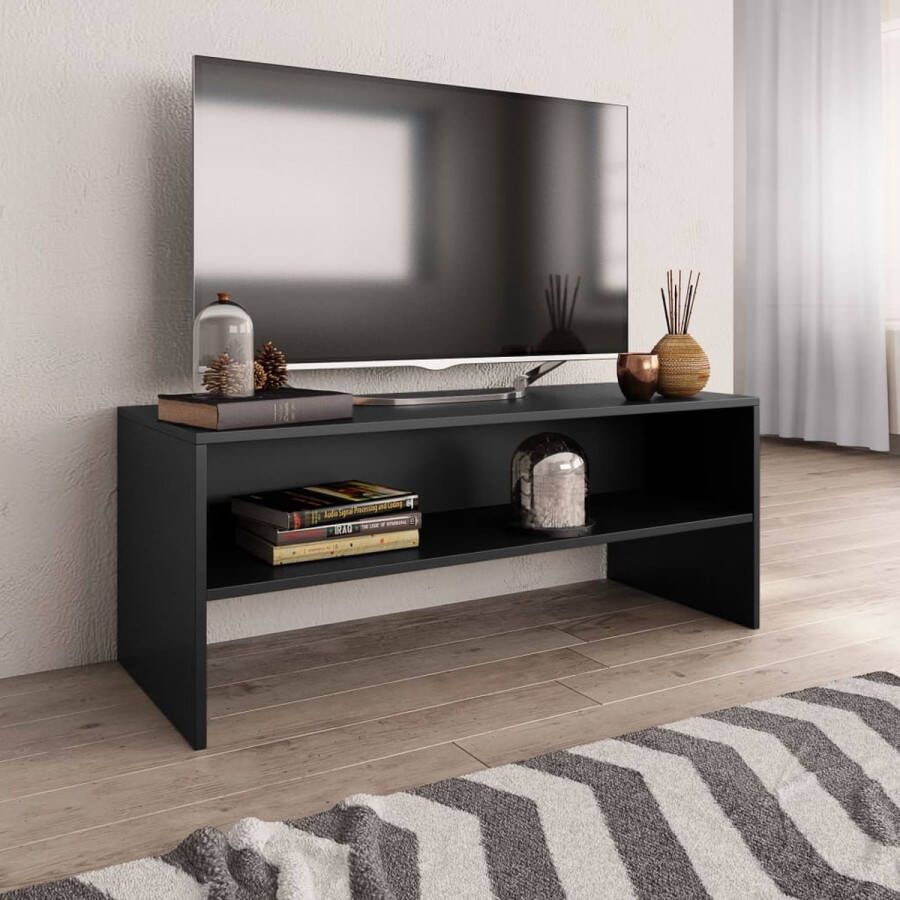 ForYou Prolenta Premium Tv-meubel 100x40x40 cm bewerkt hout zwart