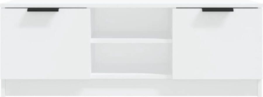 ForYou Prolenta Premium Tv-meubel 102x35x36 5 cm bewerkt hout wit