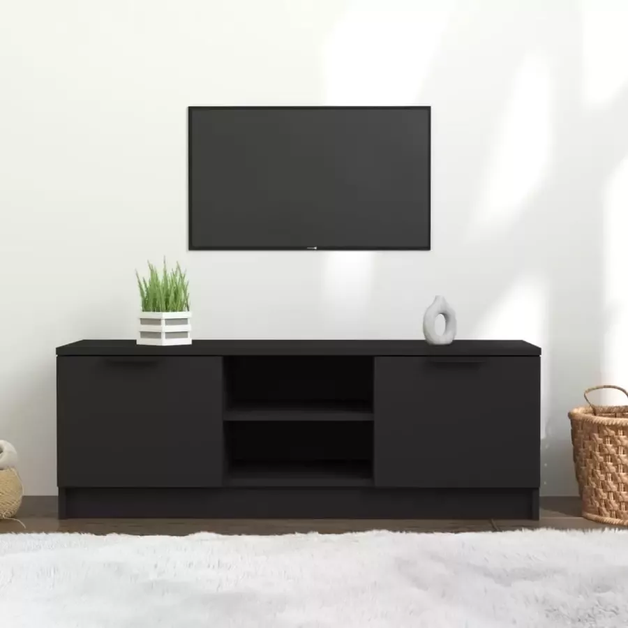 ForYou Prolenta Premium Tv-meubel 102x35x36 5 cm bewerkt hout zwart