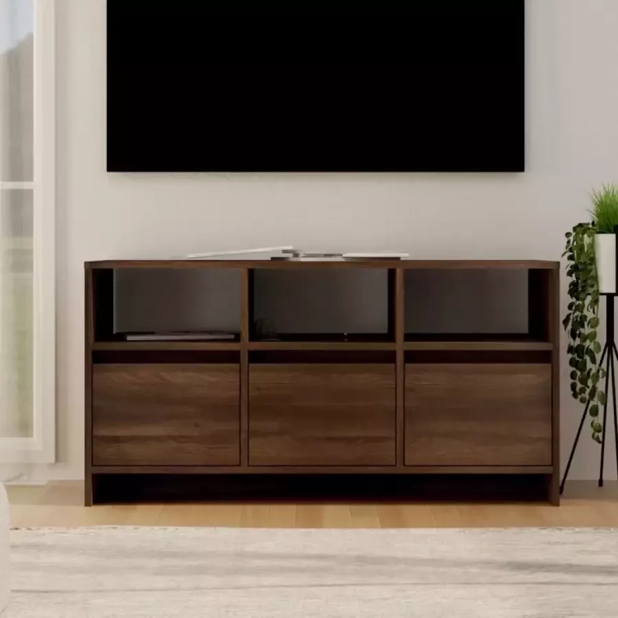 ForYou Prolenta Premium Tv-meubel 102x37 5x52 5 cm spaanplaat bruineikenkleurig
